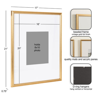 Adlynn Beaded Photo Frame Set