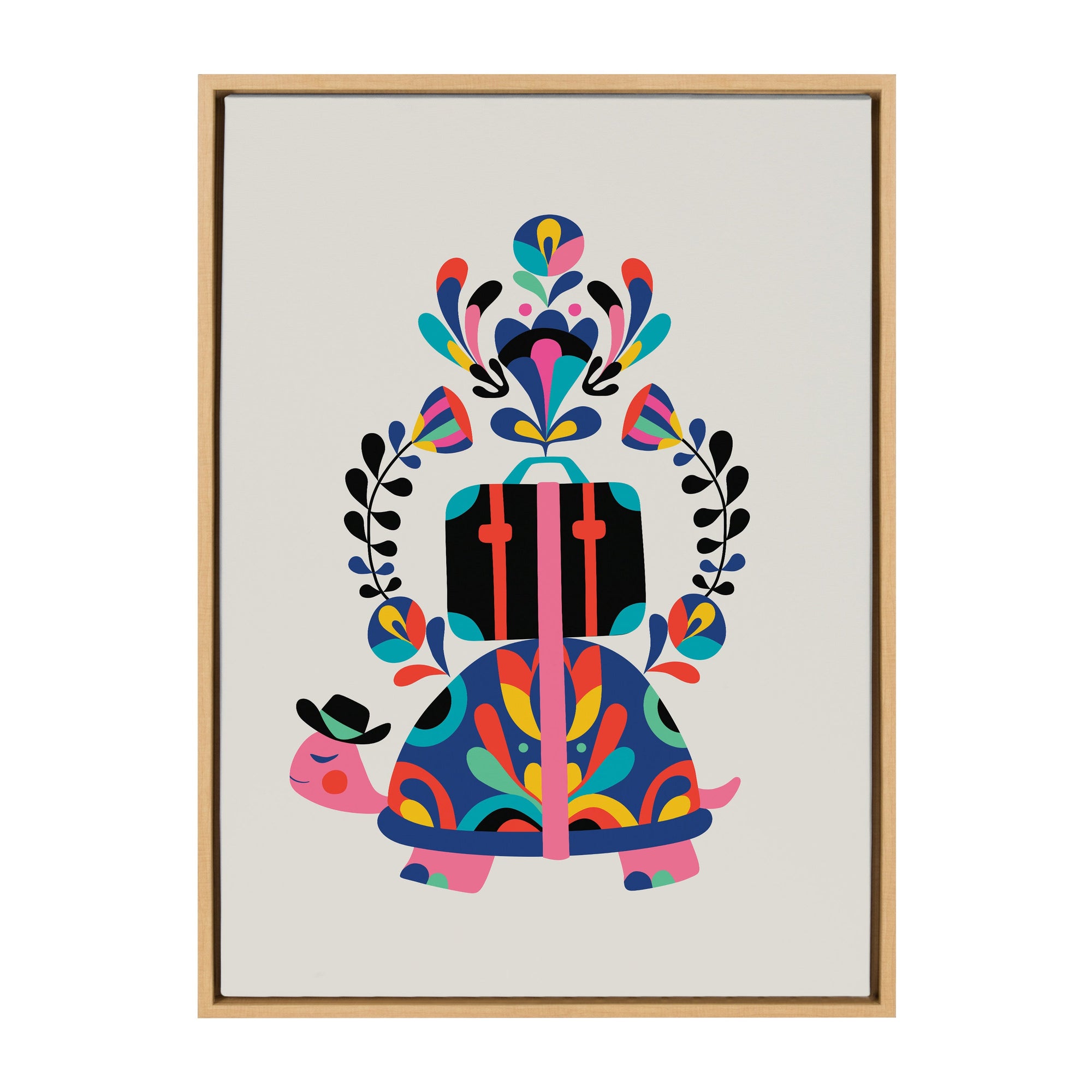 Sylvie Travel Animal Framed Canvas by kateandlaurel - product image 8 for Resin Society