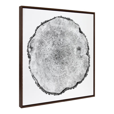 Sylvie Tree Rings Framed Canvas by kateandlaurel - product image 8 for Resin Society