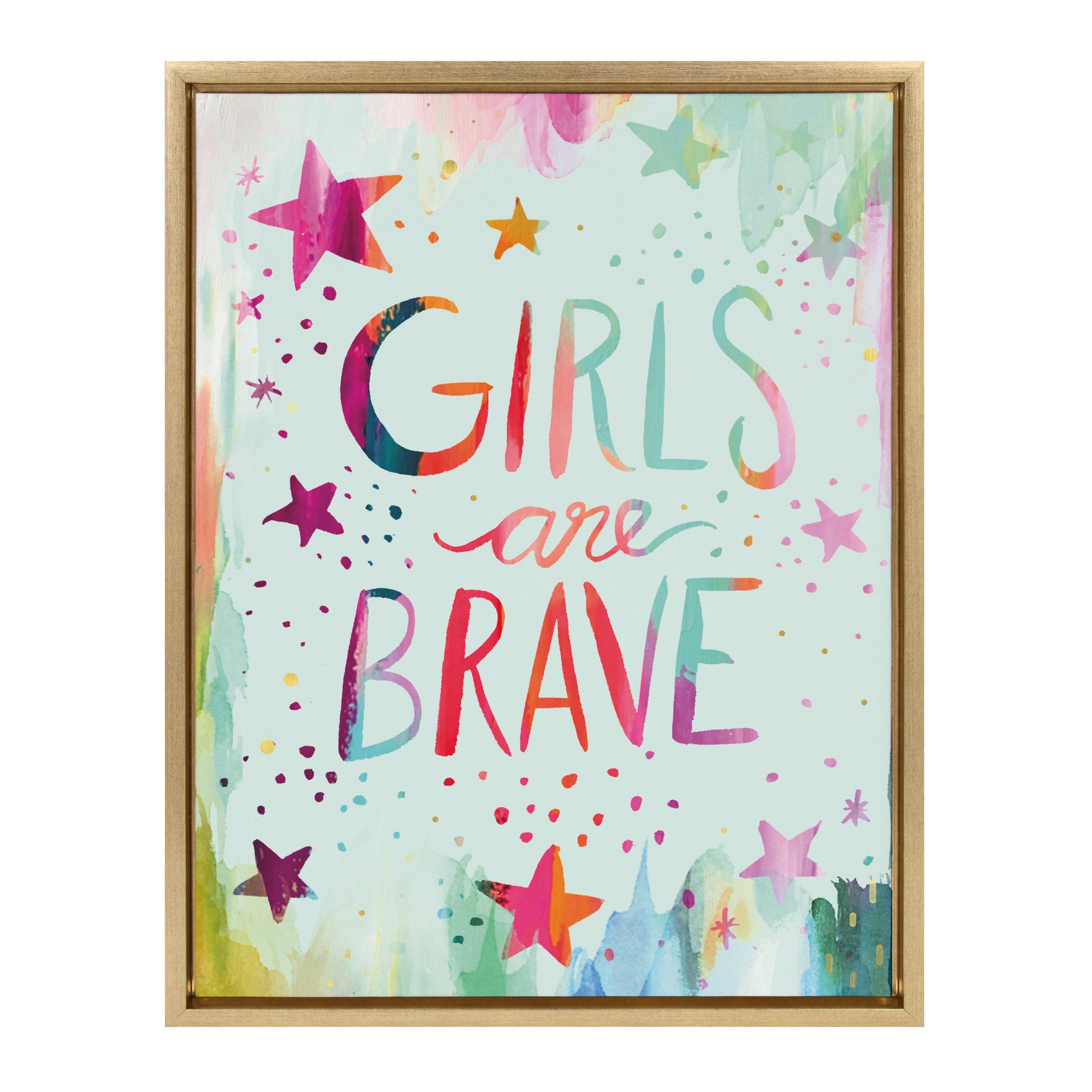 Sylvie Girls are Brave Framed Canvas by kateandlaurel - product image 9 for Resin Society