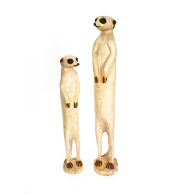 Adorable Hand Carved Standing Meerkat by Mbare Ltd - product image 2 for Resin Society