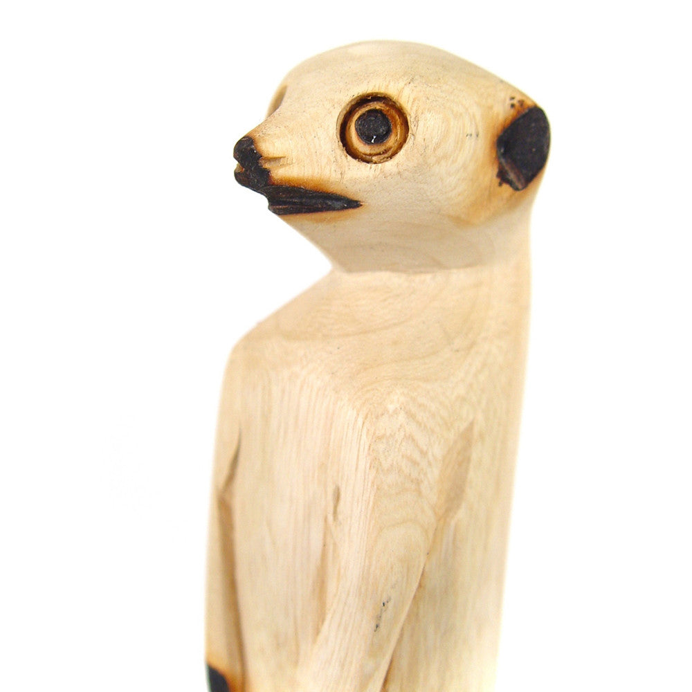 Adorable Hand Carved Standing Meerkat by Mbare Ltd - product image 4 for Resin Society