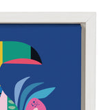 Sylvie Mid Century Modern Hibiscus Framed Canvas by kateandlaurel - product image 11 for Resin Society