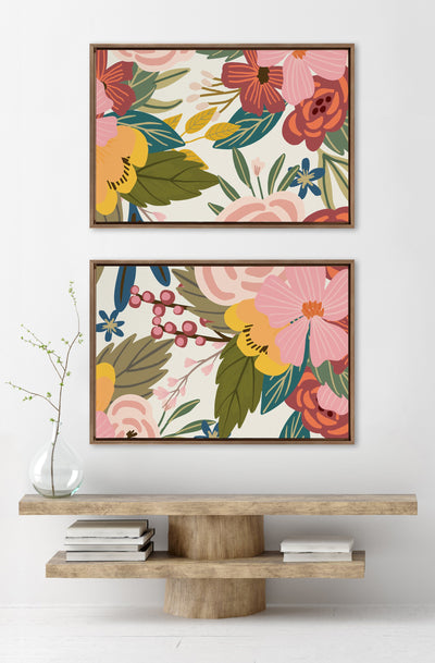 Sylvie Softly 1 and 2 Framed Canvas Art Set by Mia Charro