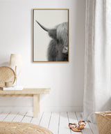 Sylvie Hey Dude Highland Cow Crop Framed Canvas by The Creative Bunch by kateandlaurel - product image 13 for Resin Society