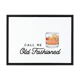 Sylvie Call Me Old Fashioned Framed Canvas by The Creative Bunch Studio by kateandlaurel - product image 9 for Resin Society
