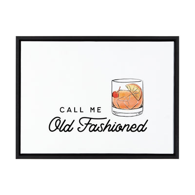 Sylvie Call Me Old Fashioned Framed Canvas by The Creative Bunch Studio by kateandlaurel - product image 9 for Resin Society