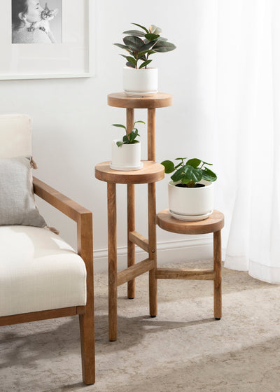 Fitley Wooden Plant Stand by kateandlaurel - product image 5 for Resin Society