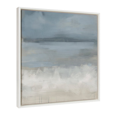 Sylvie The Blues Framed Canvas by Mary Sparrow