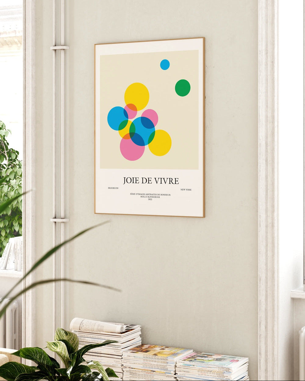 JOIE DE VIVRE Framed Art Print by Holly McWhorter by Holly McWhorter Art: Paintings and Art Prints - main product image for Resin Society