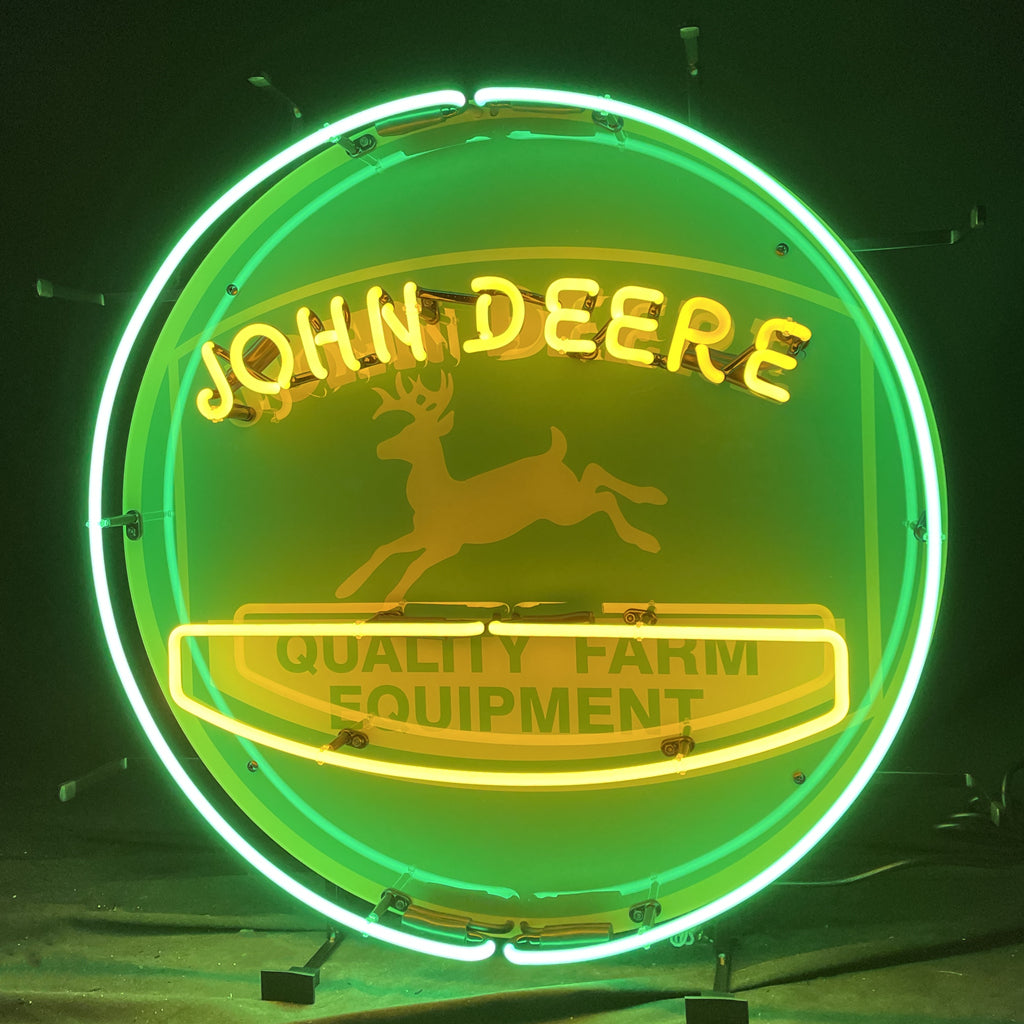 John Deere Quality Farm Equipment Neon Signs by Neon Signs Land - main product image for Resin Society