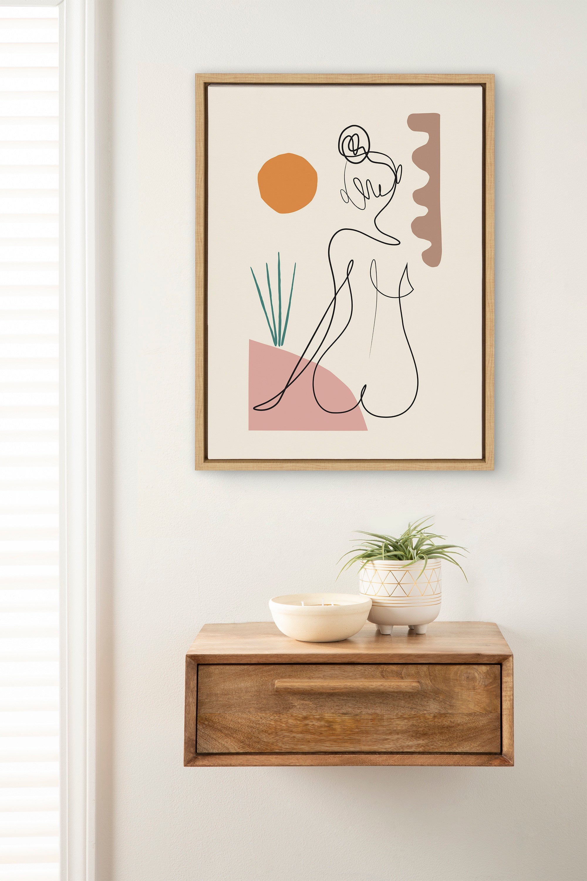 Sylvie Sunset Framed Canvas