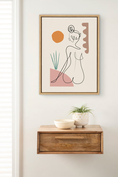 Sylvie Sunset Framed Canvas