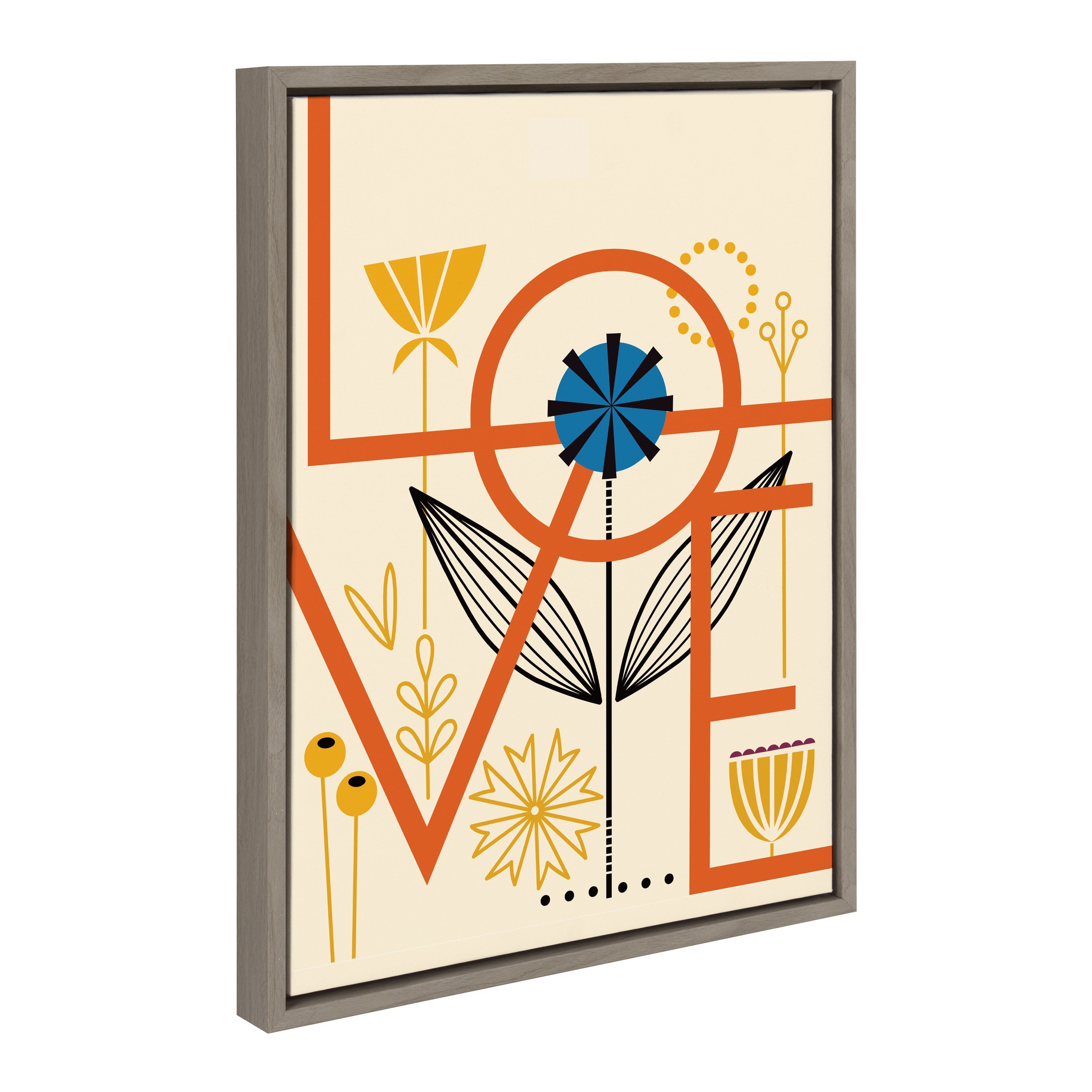 Sylvie Love Framed Canvas by kateandlaurel - product image 2 for Resin Society