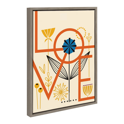 Sylvie Love Framed Canvas by kateandlaurel - product image 2 for Resin Society