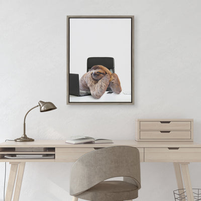 Sylvie Sam Director of Shipping Framed Canvas by The Creative Bunch by kateandlaurel - product image 8 for Resin Society