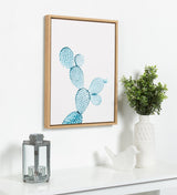 Sylvie Blue Cactus Framed Canvas by Simon Te Tai by kateandlaurel - product image 8 for Resin Society