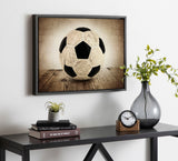 Sylvie Soccer On Wood Framed Canvas by kateandlaurel - product image 7 for Resin Society