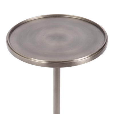 Engles Adjustable Polished Metal Table and Plant Stand