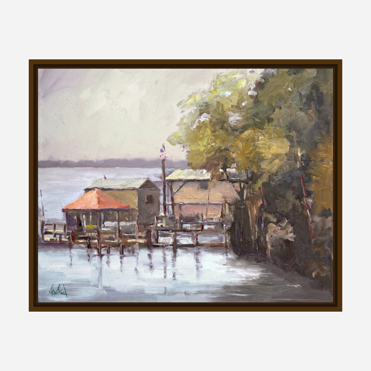 Julington Creek Artist Enhanced Canvas Print by John Beard Collection - product image 7 for Resin Society