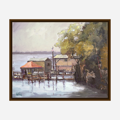 Julington Creek Artist Enhanced Canvas Print by John Beard Collection - product image 7 for Resin Society