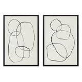 Sylvie Going in Circles Framed Textured Canvas Set by kateandlaurel - product image 18 for Resin Society