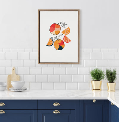 Sylvie Juicy Citrus Framed Canvas by kateandlaurel - product image 4 for Resin Society