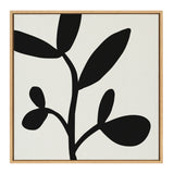 Sylvie Modern Botanical Neutral Abstract 2 Framed Canvas by kateandlaurel - product image 8 for Resin Society