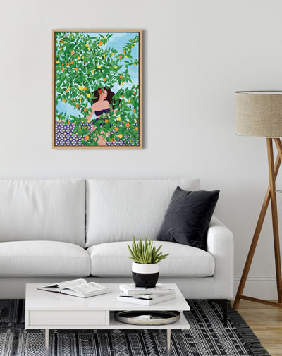 Sylvie Sevilla Girl Framed Canvas by kateandlaurel - product image 8 for Resin Society