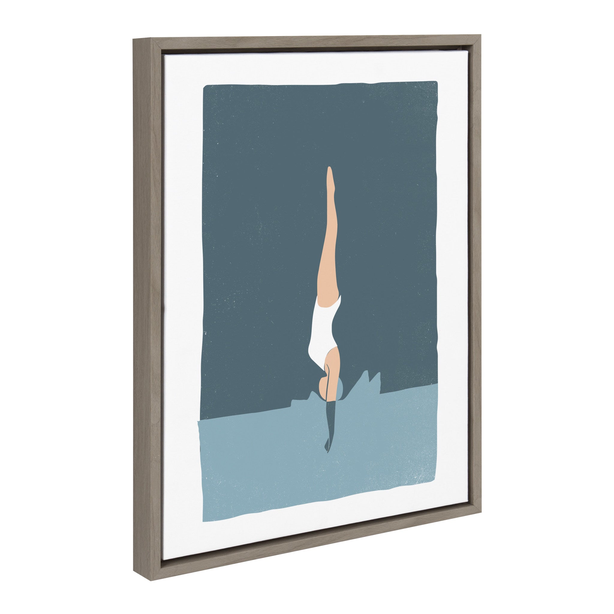 Sylvie Splash Framed Canvas by Rocket Jack by kateandlaurel - product image 2 for Resin Society
