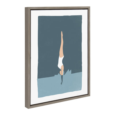 Sylvie Splash Framed Canvas by Rocket Jack by kateandlaurel - product image 2 for Resin Society