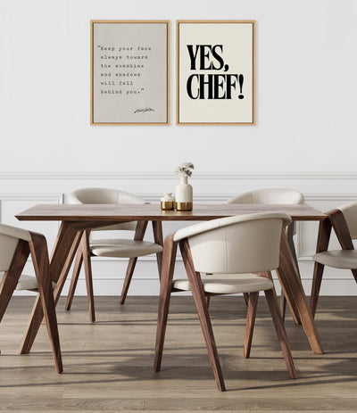 Sylvie Keep Your Face Walt Whitman Framed Canvas by Saint and Sailor Studios