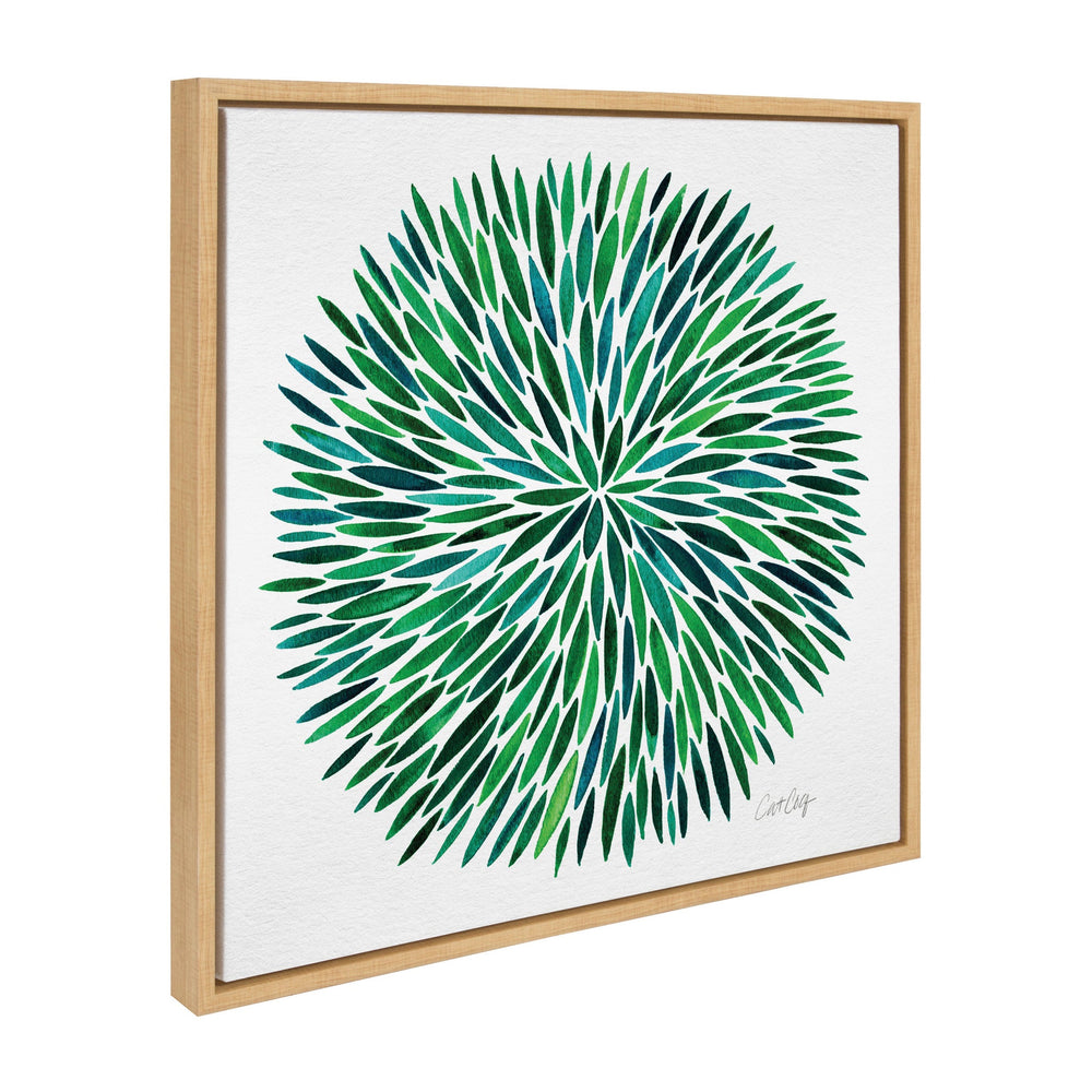 Sylvie Watercolor Burst Framed Canvas by kateandlaurel - main product image for Resin Society
