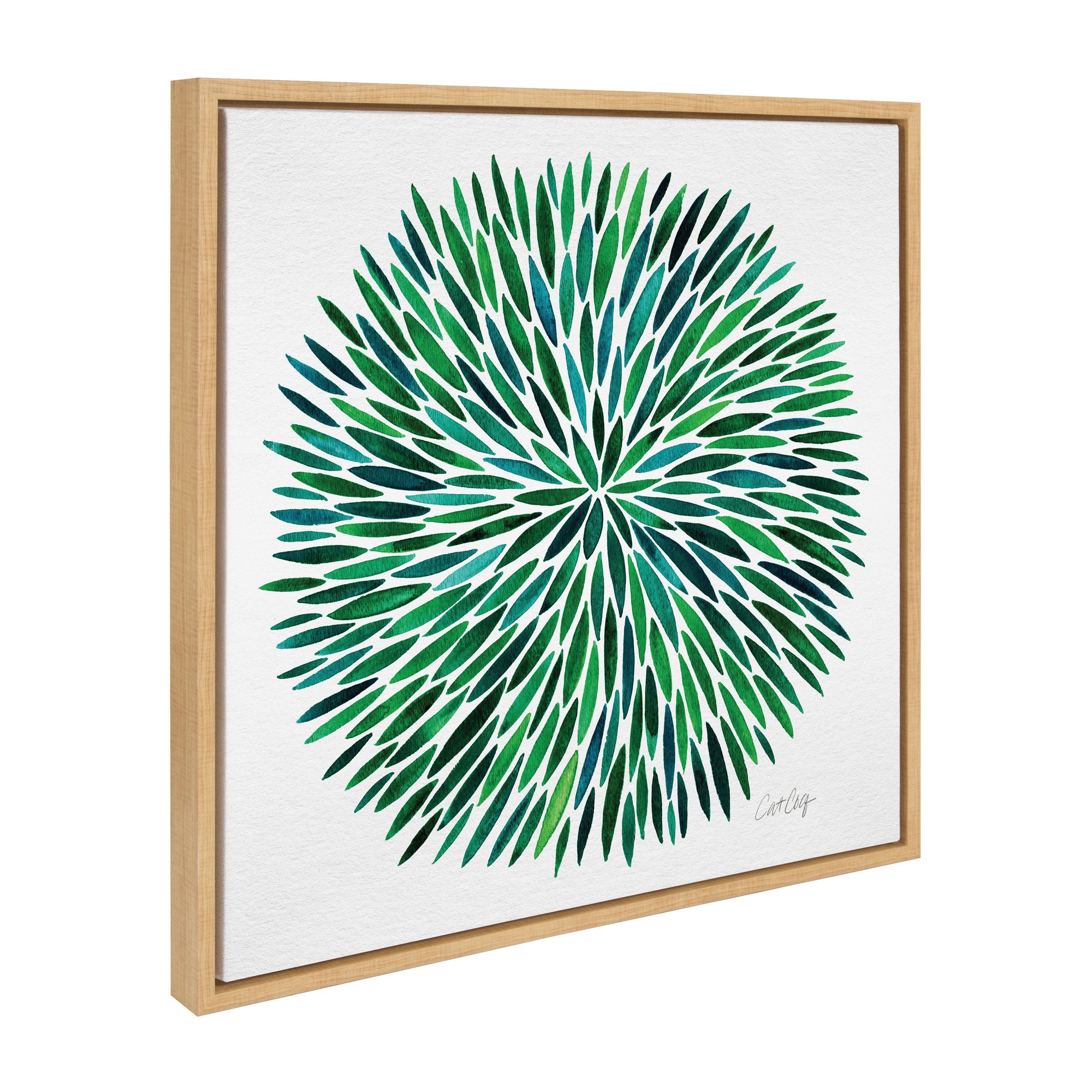 Sylvie Watercolor Burst Framed Canvas by kateandlaurel - product image 7 for Resin Society
