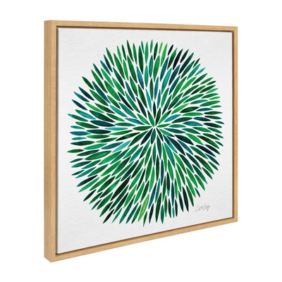 Sylvie Watercolor Burst Framed Canvas by kateandlaurel - product image 7 for Resin Society