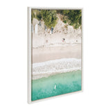 Sylvie Tropical Beach From Above Framed Canvas by Amy Peterson by kateandlaurel - product image 8 for Resin Society