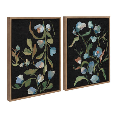 Sylvie Foliage I and Foliage III Framed Canvas Art Set by Nikita Jariwala