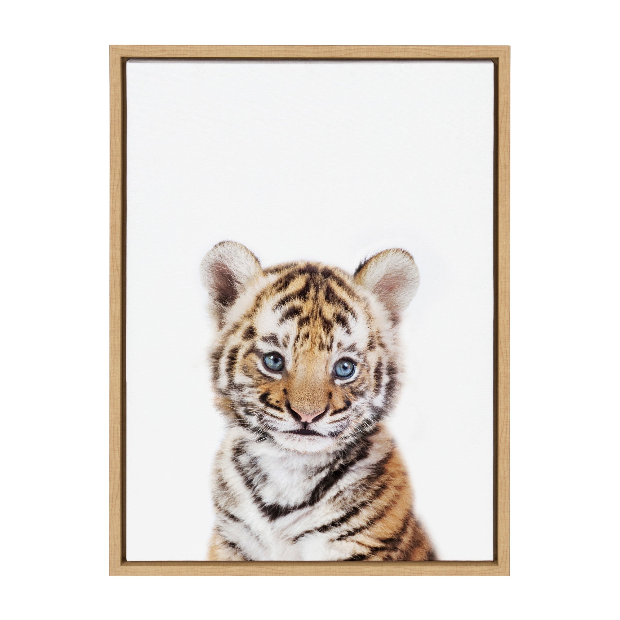 Sylvie Baby Tiger Framed Canvas by Amy Peterson by kateandlaurel - product image 2 for Resin Society
