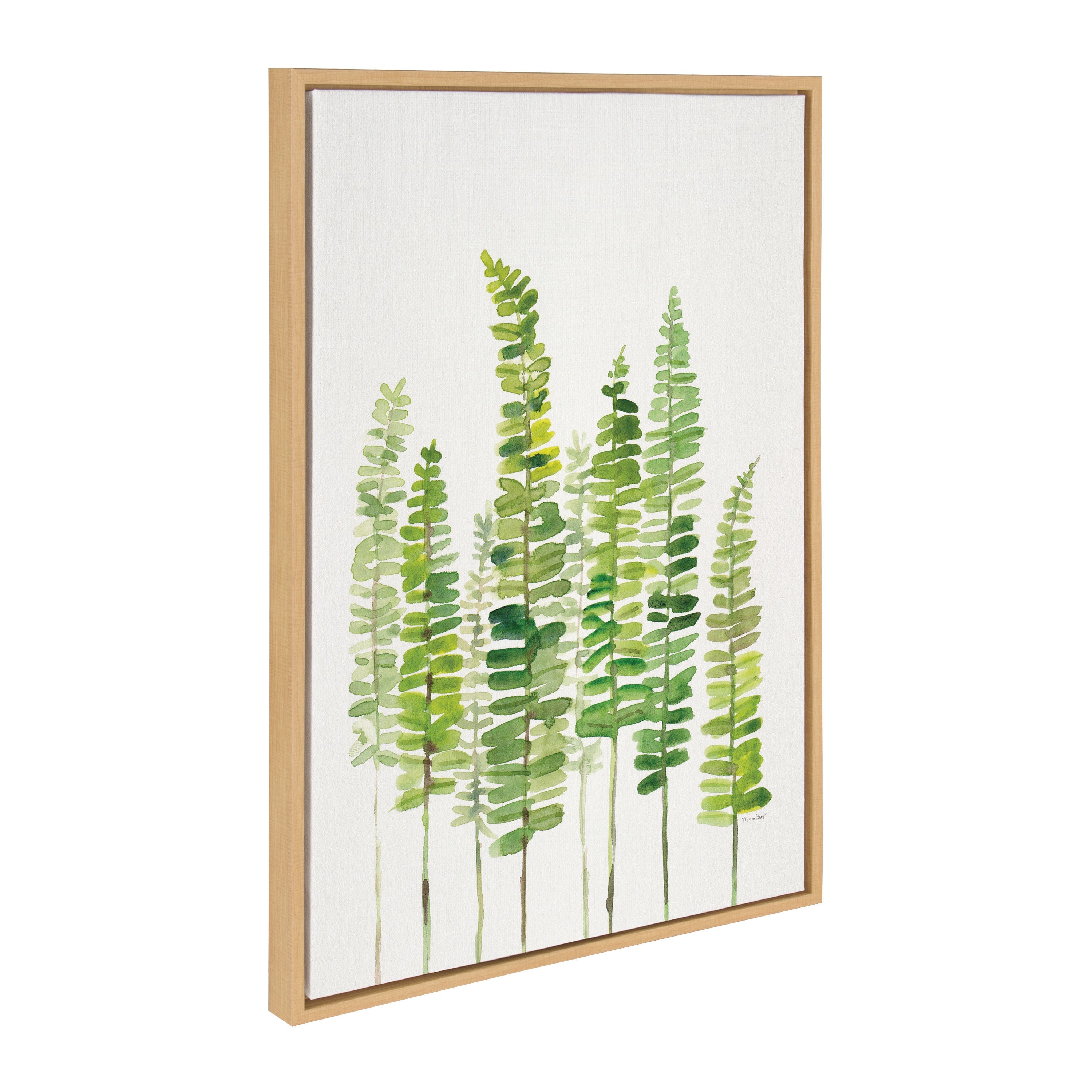 Sylvie Sword Ferns Framed Canvas by kateandlaurel - product image 10 for Resin Society