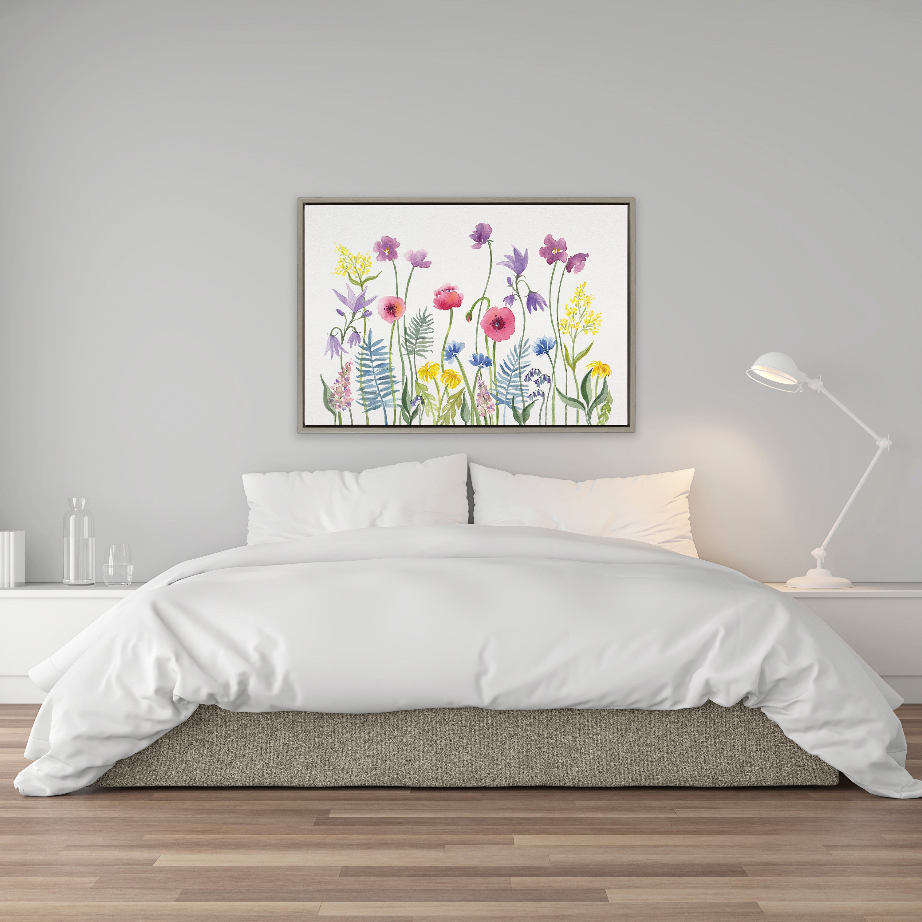Sylvie Wildflorals Framed Canvas by kateandlaurel - product image 12 for Resin Society