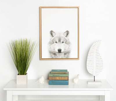 Sylvie Wolf Framed Canvas by Simon Te Tai by kateandlaurel - product image 15 for Resin Society