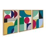 Sylvie MCM Pattern 07 08 and 09 Framed Canvas by kateandlaurel - product image 7 for Resin Society