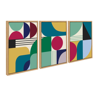 Sylvie MCM Pattern 07 08 and 09 Framed Canvas by kateandlaurel - product image 7 for Resin Society