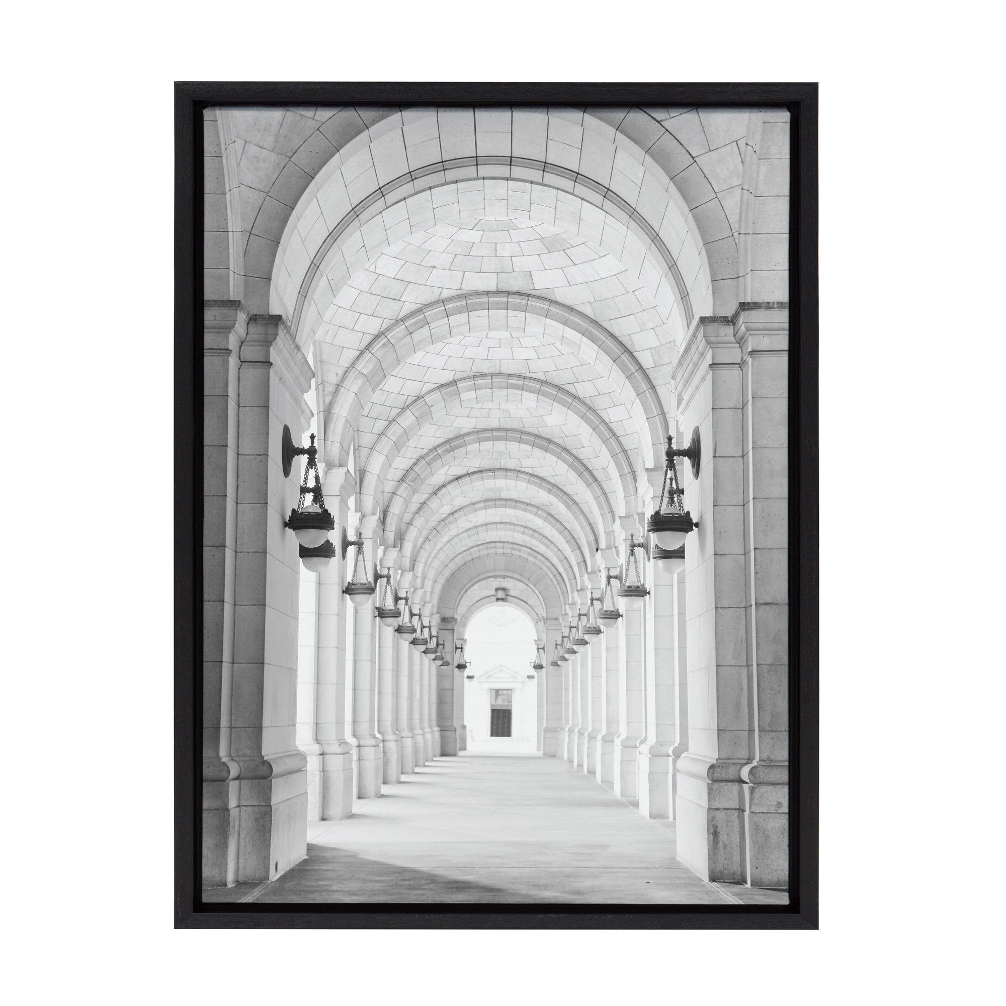 Sylvie Union Station Framed Canvas by kateandlaurel - main product image for Resin Society