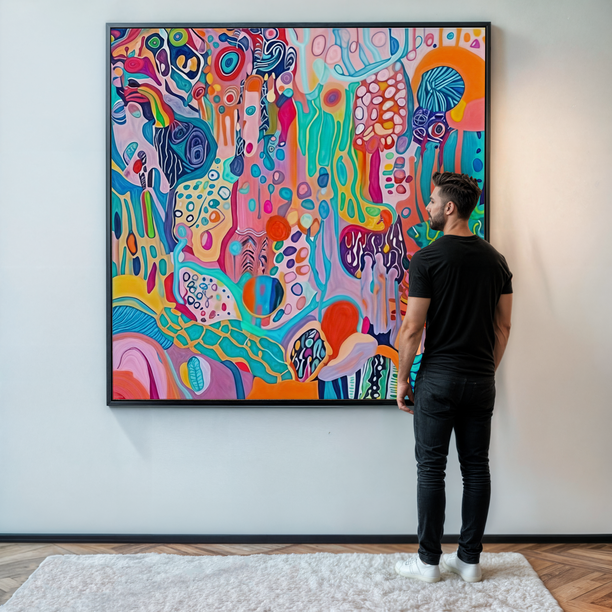 Canvas Print: "Kaleidoscopic Voyage" by Tailored Canvases - product image 3 for Resin Society