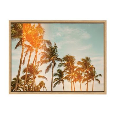 Sylvie Miami Breeze Framed Canvas by Alicia Bock