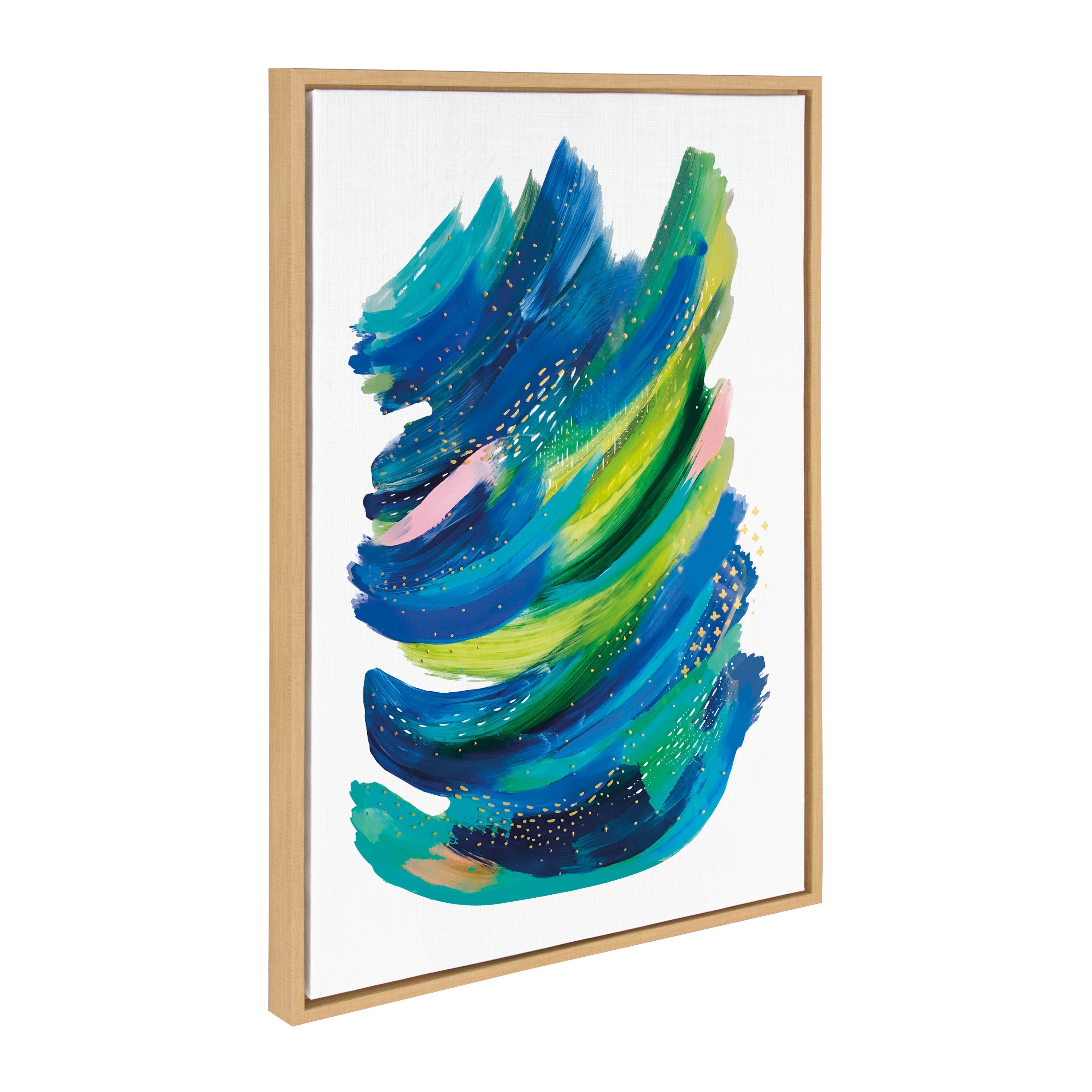 Sylvie Bright Abstract 2 Framed Canvas by kateandlaurel - product image 11 for Resin Society