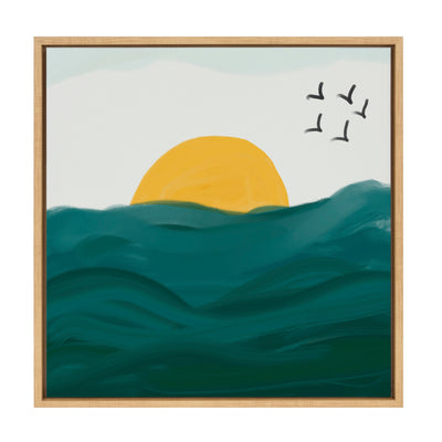 Sylvie Horizon Framed Canvas by kateandlaurel - product image 7 for Resin Society