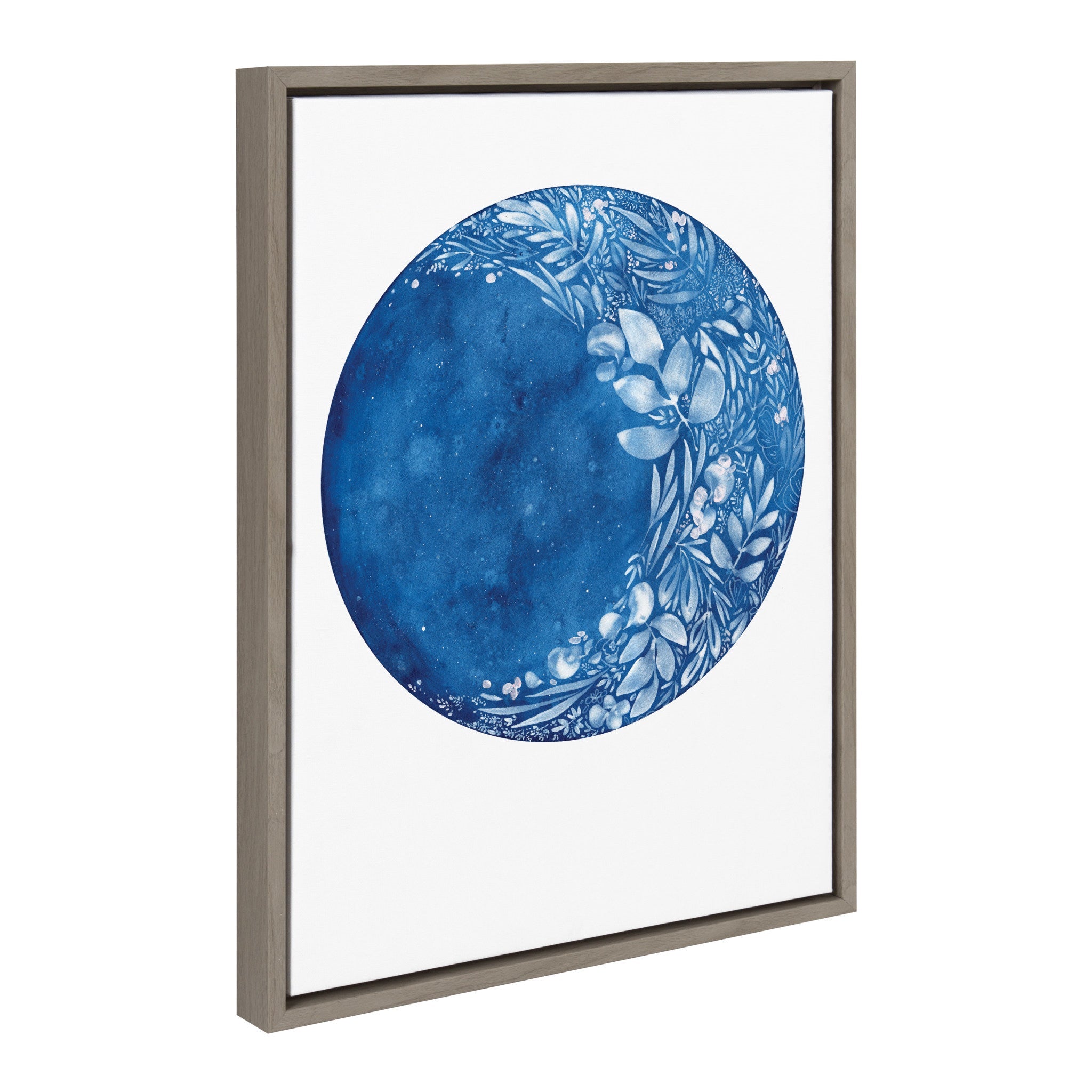 Sylvie Waxing Flower Moon Framed Canvas by Ingrid Sanchez of by kateandlaurel - product image 2 for Resin Society