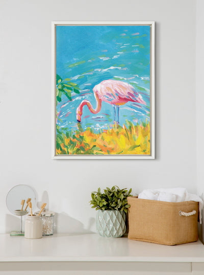 Sylvie Summer Sip Framed Canvas by Rachel Christopoulos by kateandlaurel - product image 8 for Resin Society